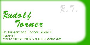 rudolf torner business card